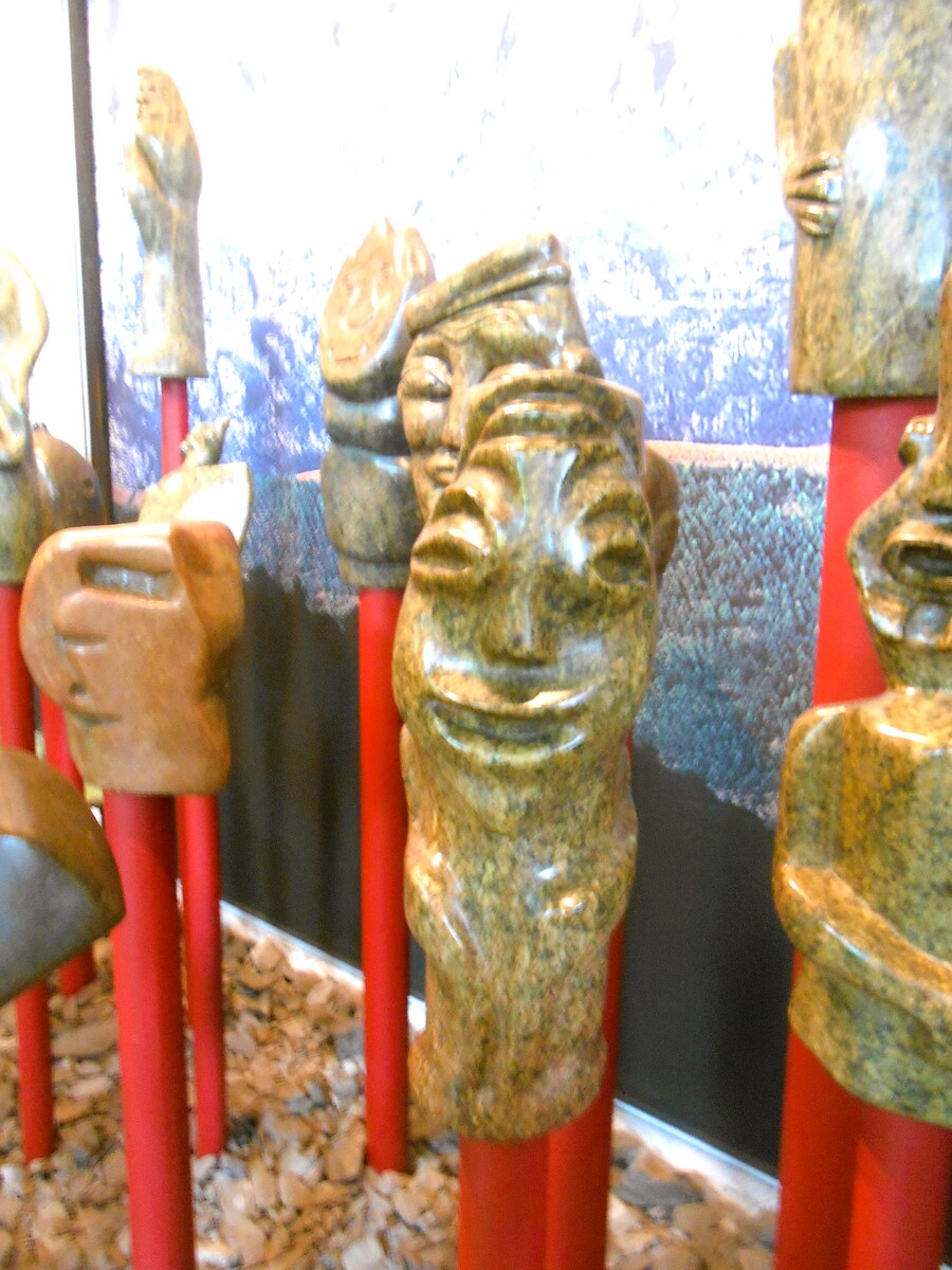 Smiling stilt mask from the Shona culture