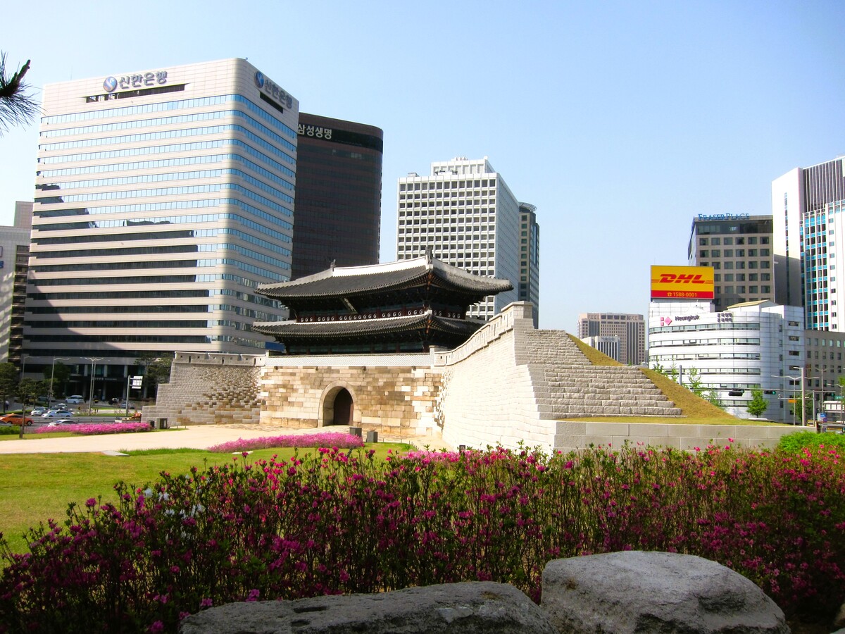 The South Gate of Seoul - the only preserved of the 8 gates of the Seoul fortress that surrounded the city during the Joseon Dynasty